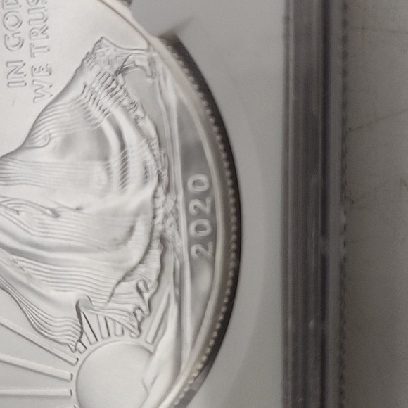 2020 Silver Eagle S$1 MS70 NWT - Picture 4 of 8